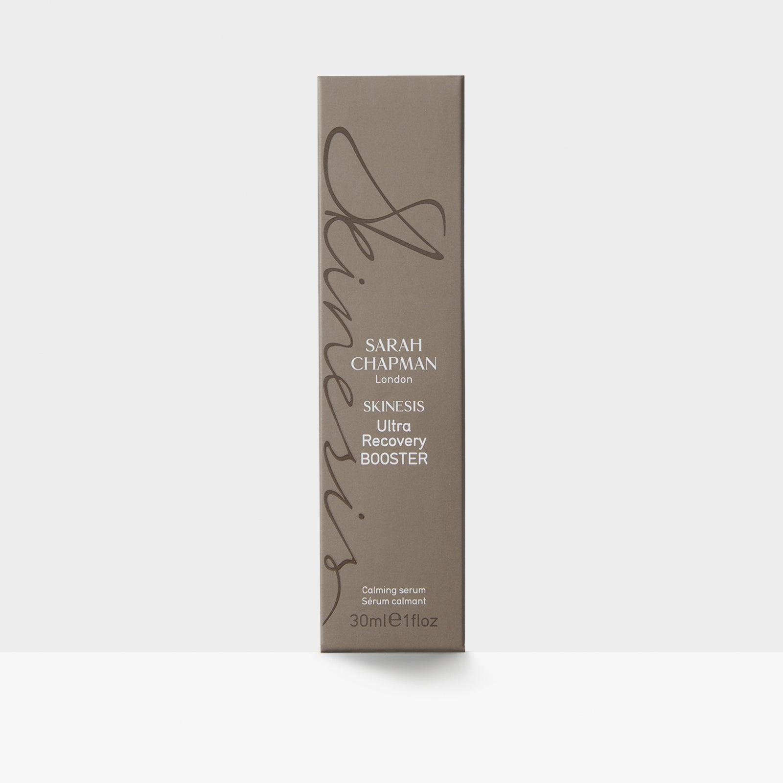 Ultra Recovery Booster calming face serum - Sarah Chapman Skinesis - Outer Packaging